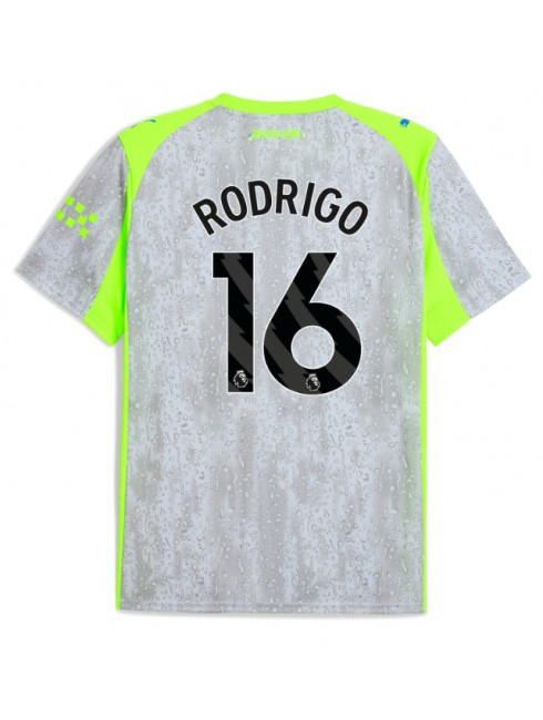 Moški Nogometna dresi replika Manchester City Rodri Hernandez #16 Tretji 2025-26 Kratek rokav Moški Nogometna dresi replika Manchester City Rodri Hernandez #16 Tretji 2025-26 Kratek rokav